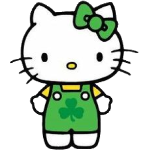 a st patrick's day hello kitty
